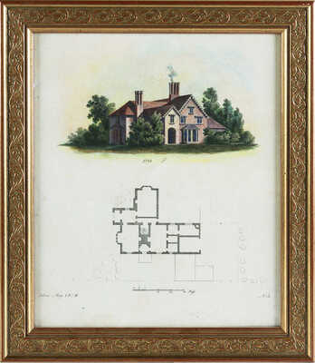 Гравюра «Домик в Гатчине». Нач. XIX в.